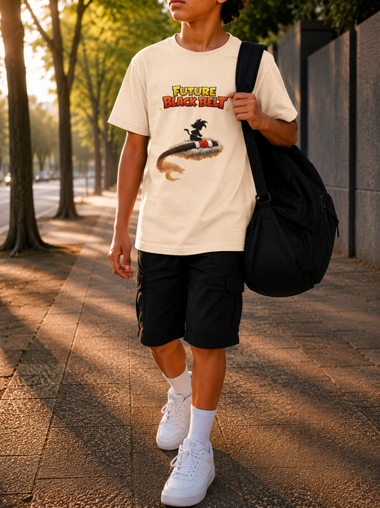 Camiseta Infantil BJJ “Future Black Belt” - Cloud Ride