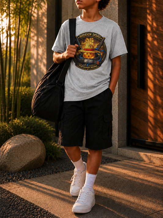 Camiseta Infantil BJJ “Hidden Dojo“